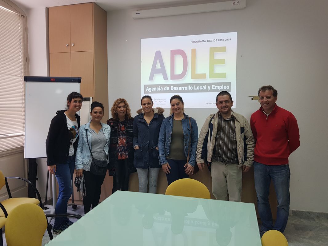 Alumnos del curso Competencias clave para el empleo de la ADLE