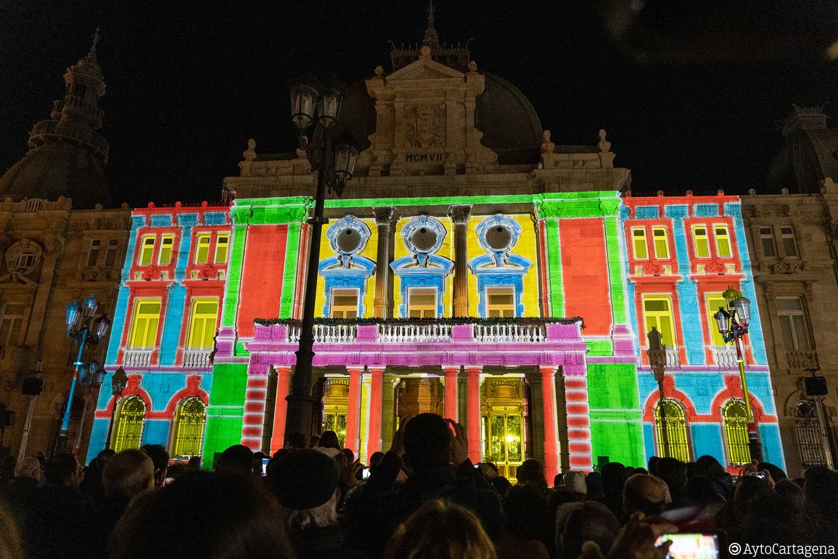 Video Mapping navideo en el Palacio Consistorial