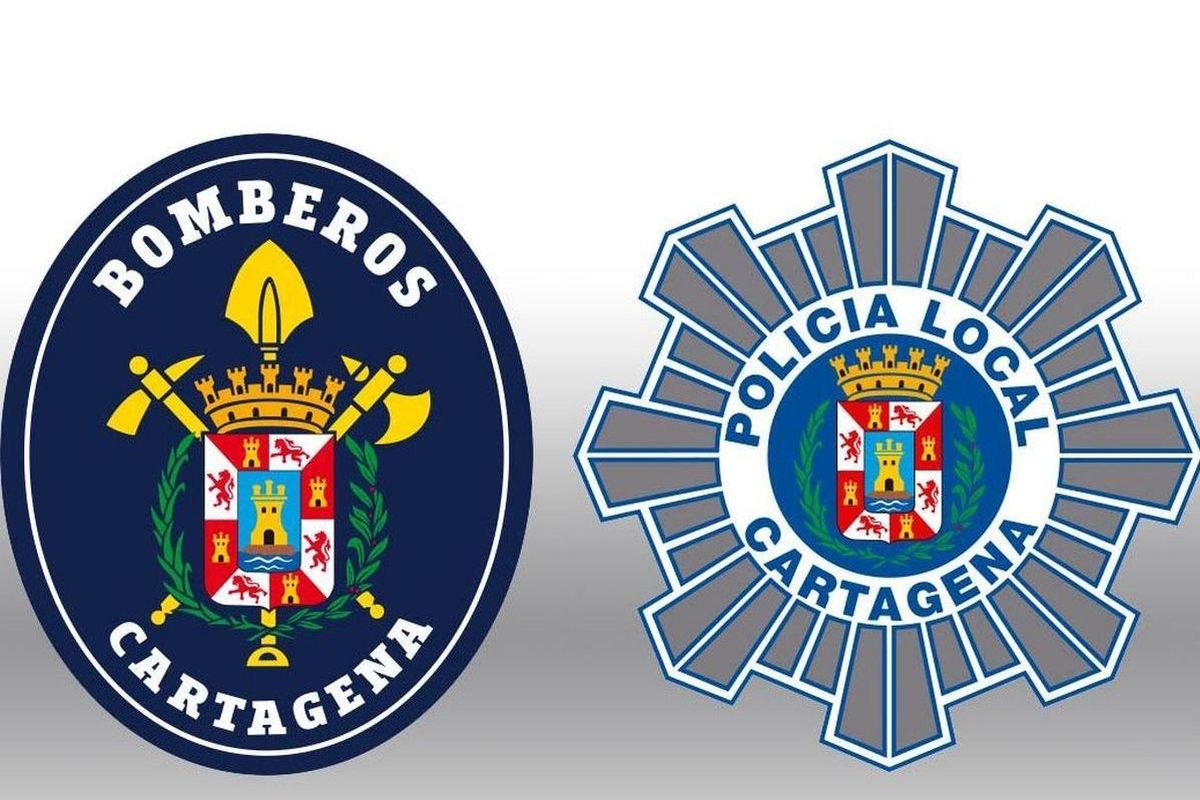 Logos de la Policía Local y Bomberos