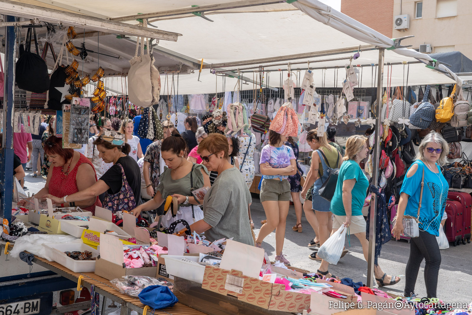 Imagen de un mercadillo municipal