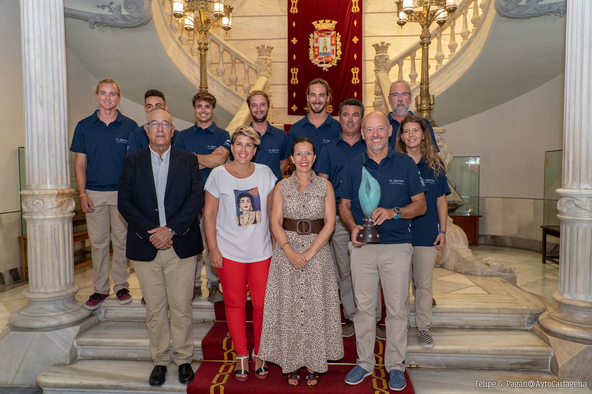 Recepcin a la tripulacin de El Carmen, campeona de la Copa del Rey de Vela 2019