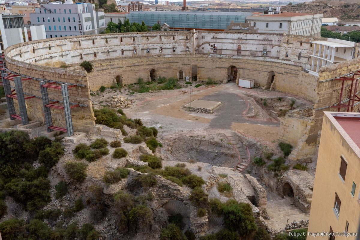 Excavaciones del Anfiteatro Romano de Cartagena