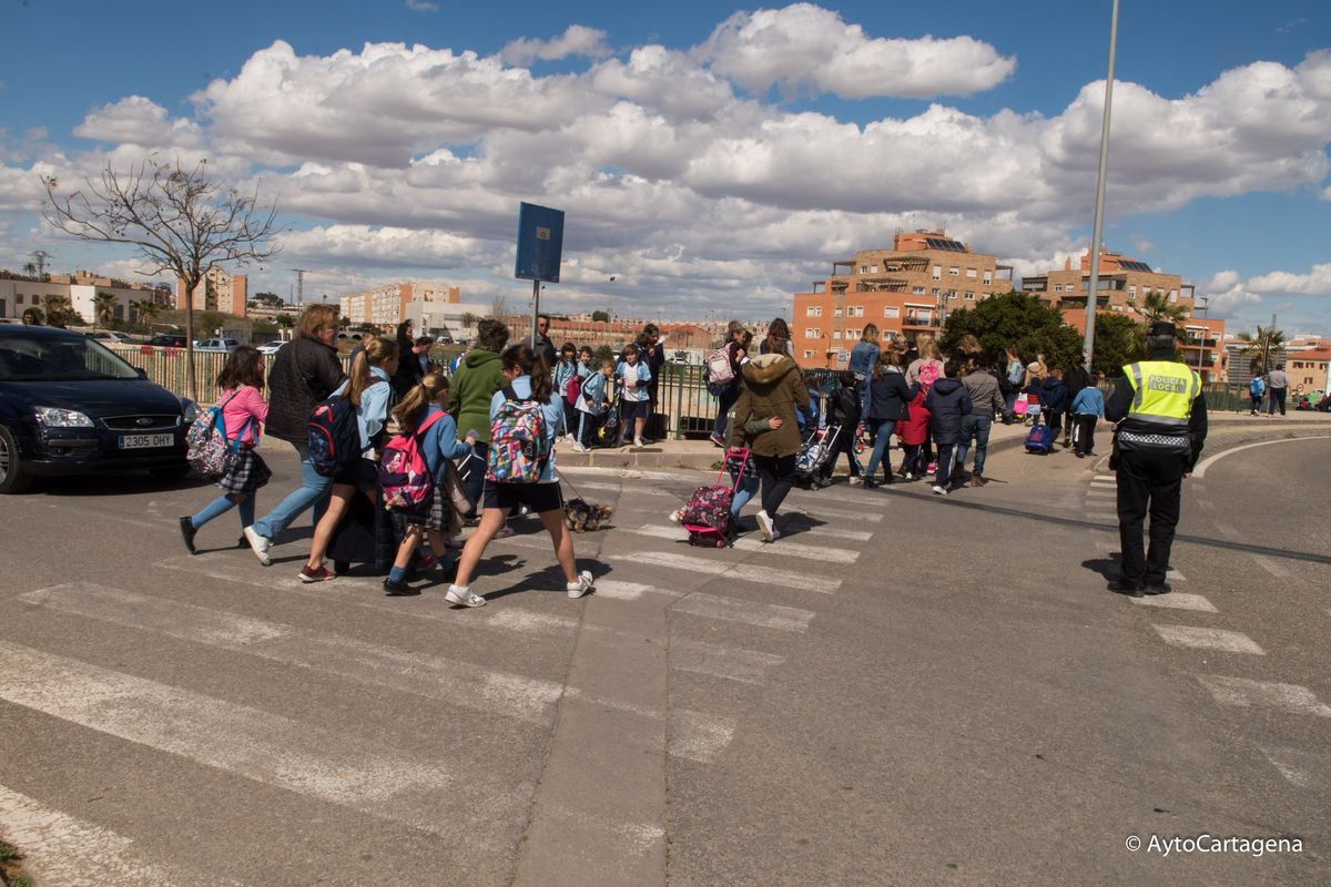 Salida del colegio de la Rambla