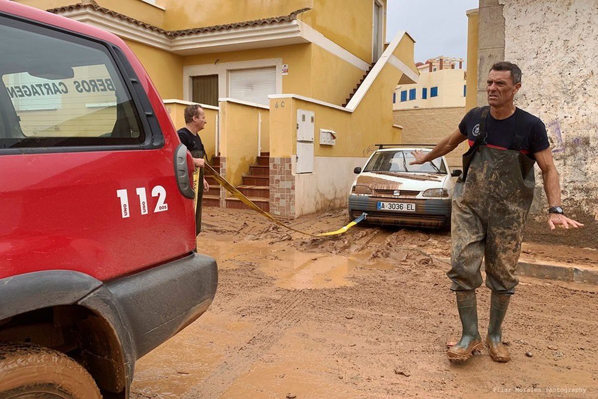 Intervenciones de bomberos con motivo de las lluvias torrenciales