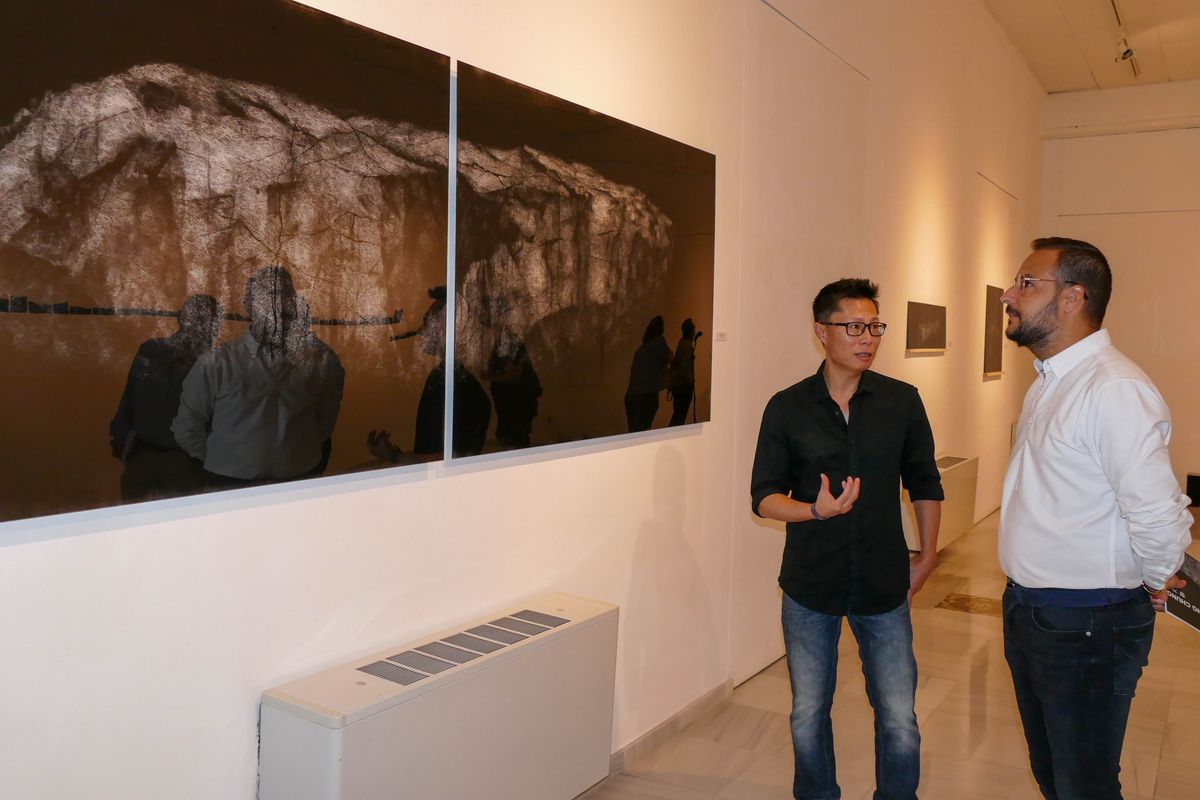 Inauguracin de la exposicin de Kihong Chung en el Palacio Molina