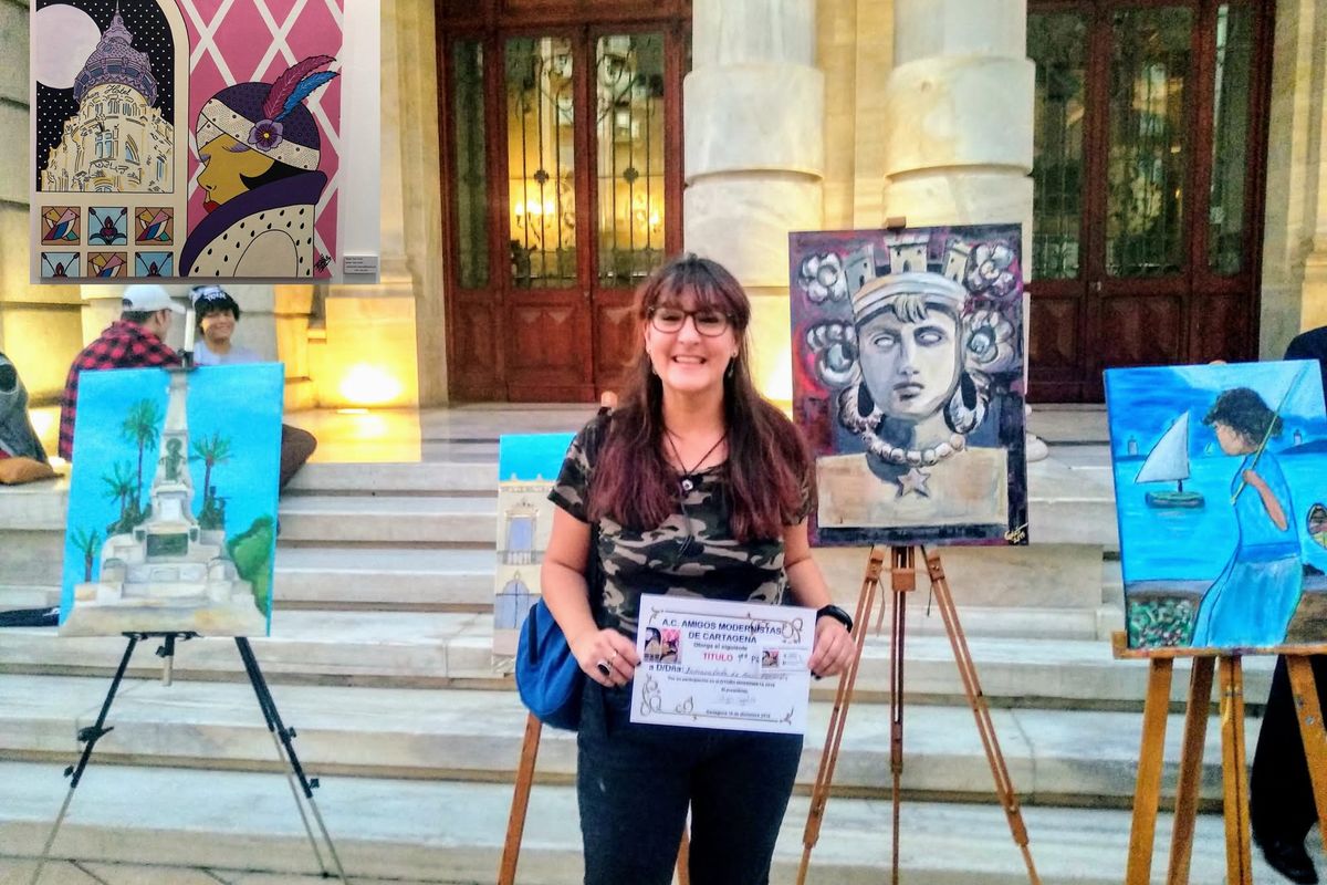 Inmaculada de Goiri Ferrandiz, ganadora del I Concurso de Pintura al Aire Libre