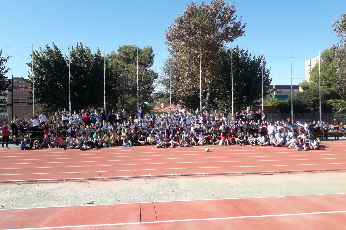 PROGRAMA MACROADE 'Aqu Jugamos Todos' con jugadores del Club Rugby Universitario Cartagena 