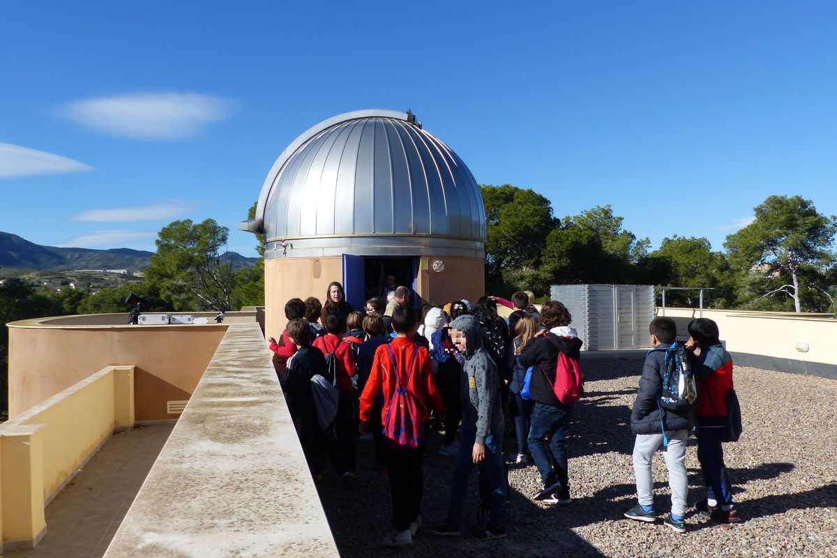 Visita colegios San Isidoro y Santa Florentina Centro Astronmico Cartagena
