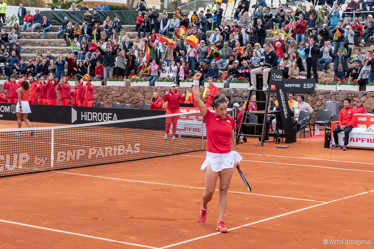 Eliminatoria de la Copa federacin entre Espaa y Japn en La Manga Club