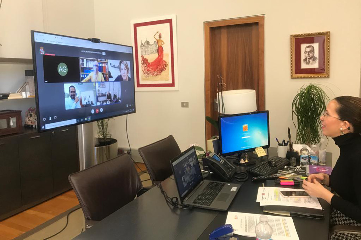 Reunin por videoconferencia con el cnsul de Marruecos