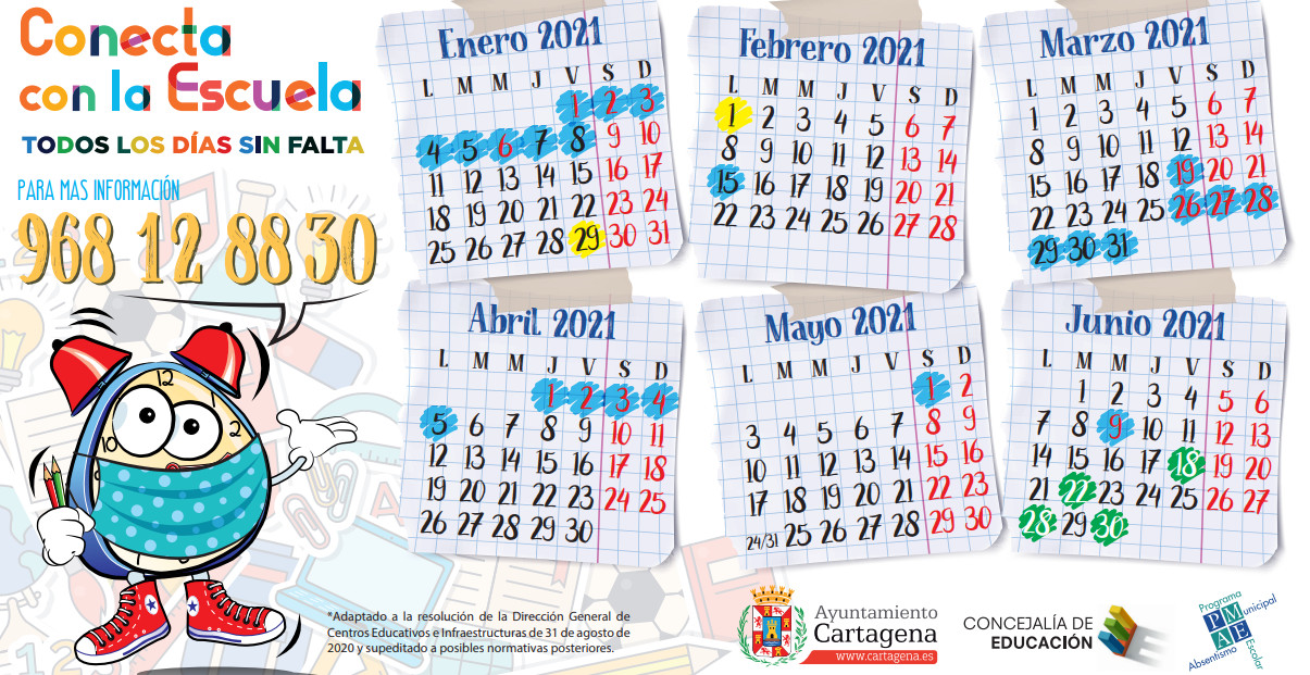 Calendario escolar 2020/2021