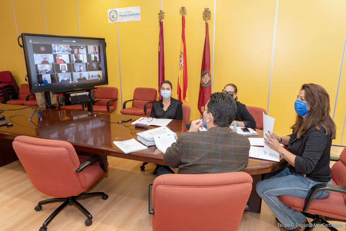 Reunión telemática de la Mesa General de Negociación entre el Gobierno y los sindicatos municipalees