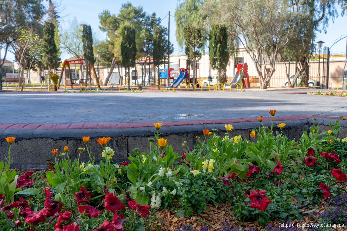 El remodelado parque de Antoares en Los Barreros