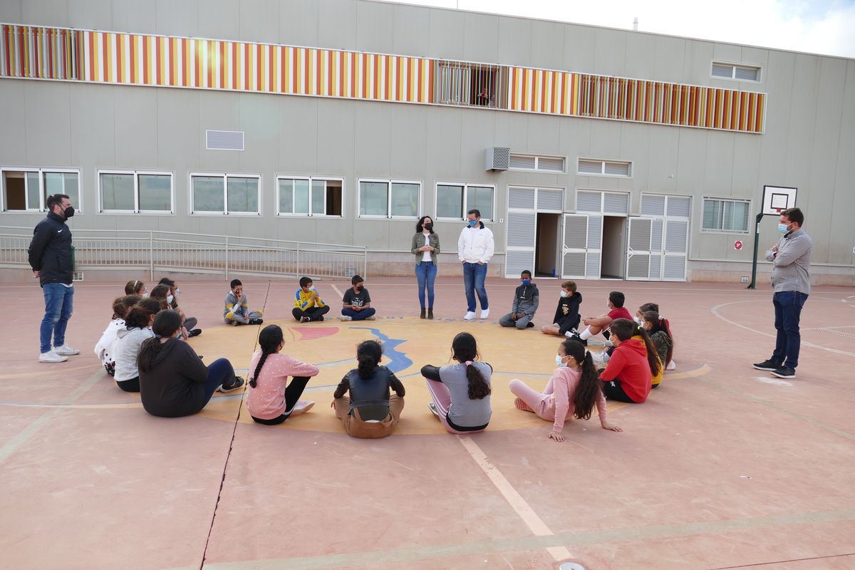 Visita de Irene Ruiz al colegio Flix Rodrguez de la Fuente