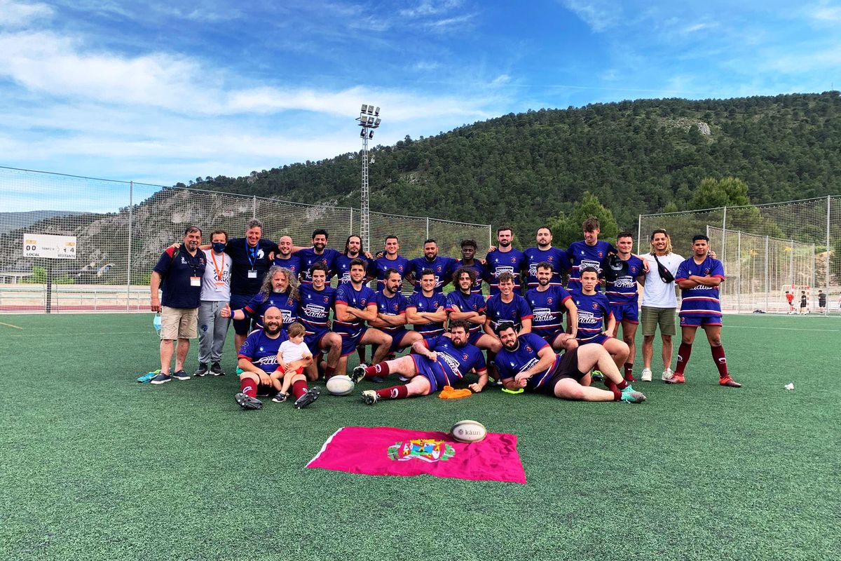 El equipo cartagenero antes del partido.