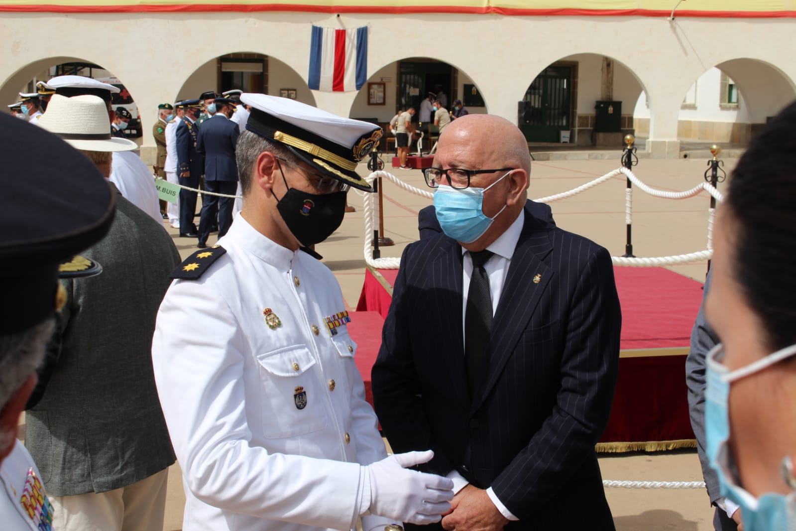 Acto militar en el Tercio de Levante de Infantería de Marina