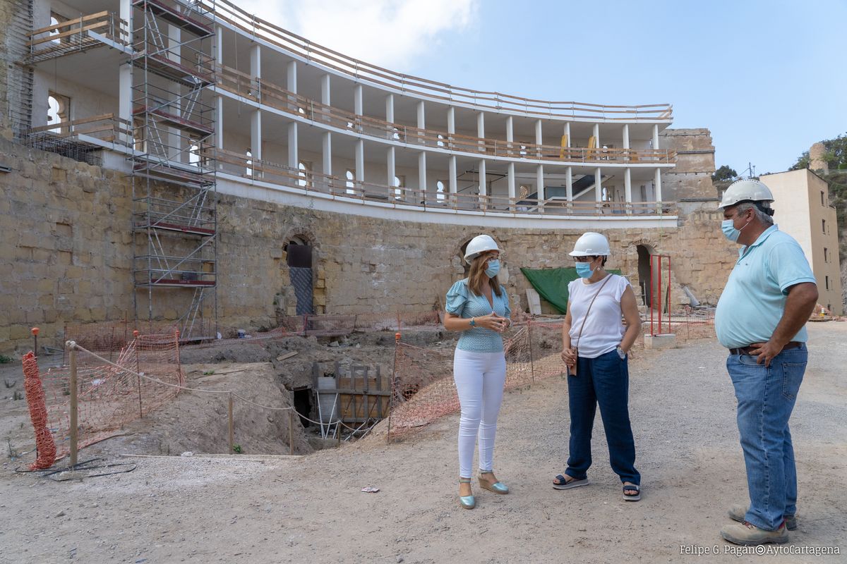 Las obras para la apertura al pblico del Anfiteatro Romano avanzan a buen ritmo