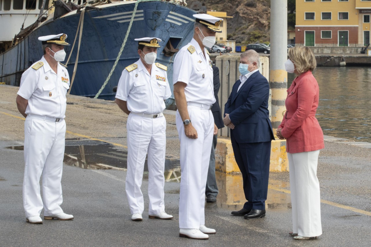 Visita del Rey Felipe VI por el 75 aniversario de la Fuerza de Medidas Contra Minas de la Armada