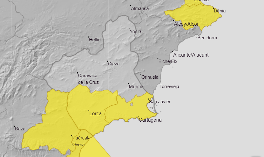 Alerta amarilla por lluvias en Cartagena