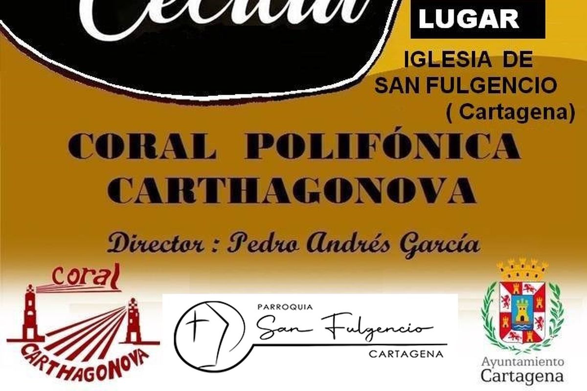 Cartel Concierto Extraordinario Coral Polifnica Carthagonova