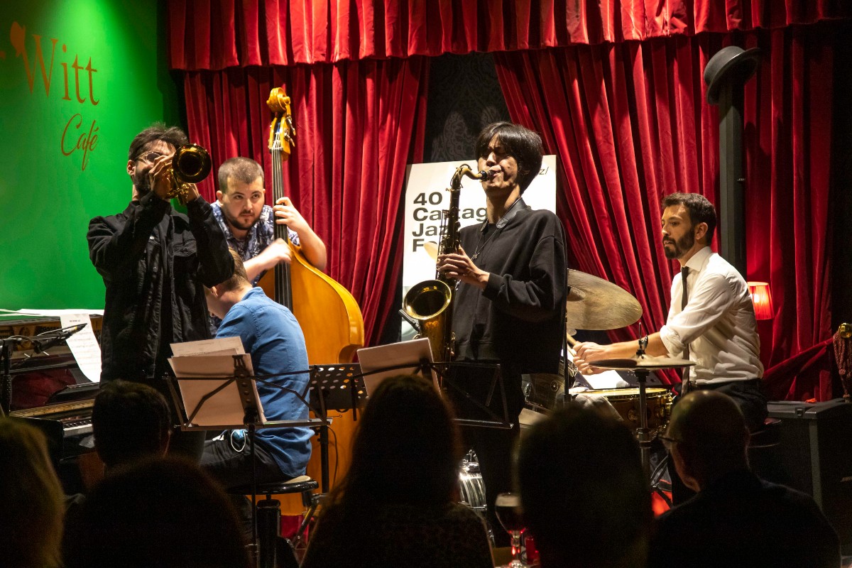 Hermes Alcaraz en su concierto del año pasado en el festival de jazz de Cartagena