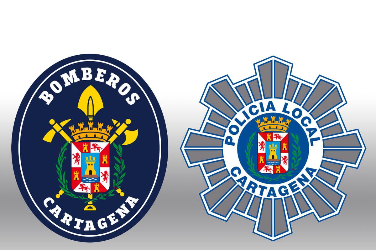 Logos de Bomberos y Policía Local