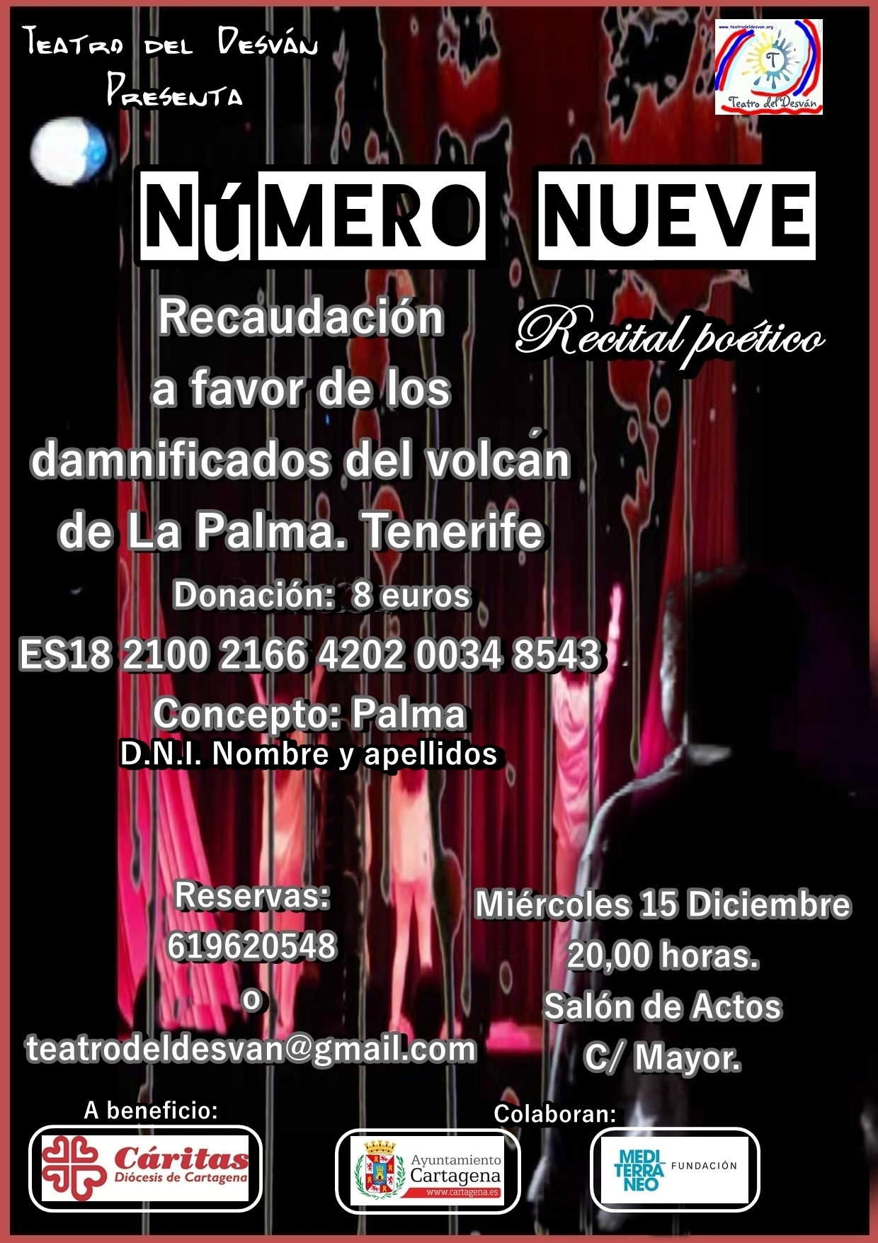 Cartel del recital poético