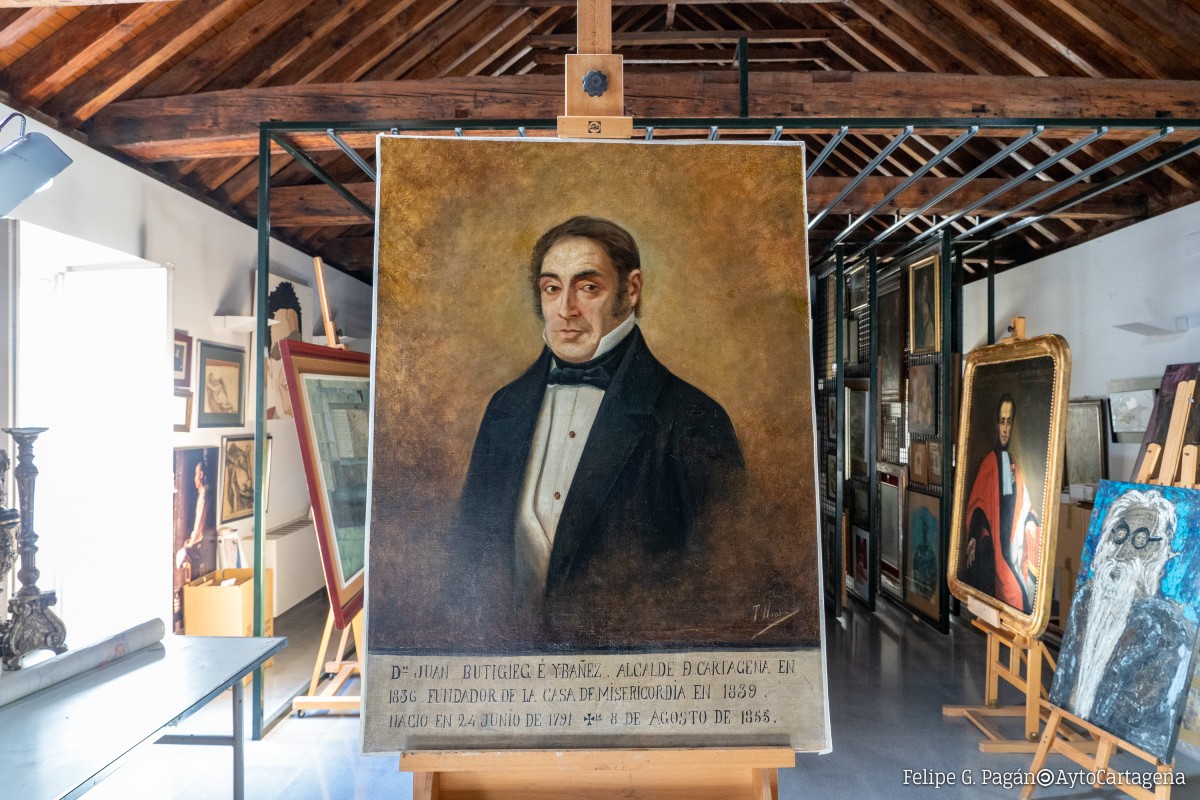 Retrato del alcalde Juan Butigieg Ybañez