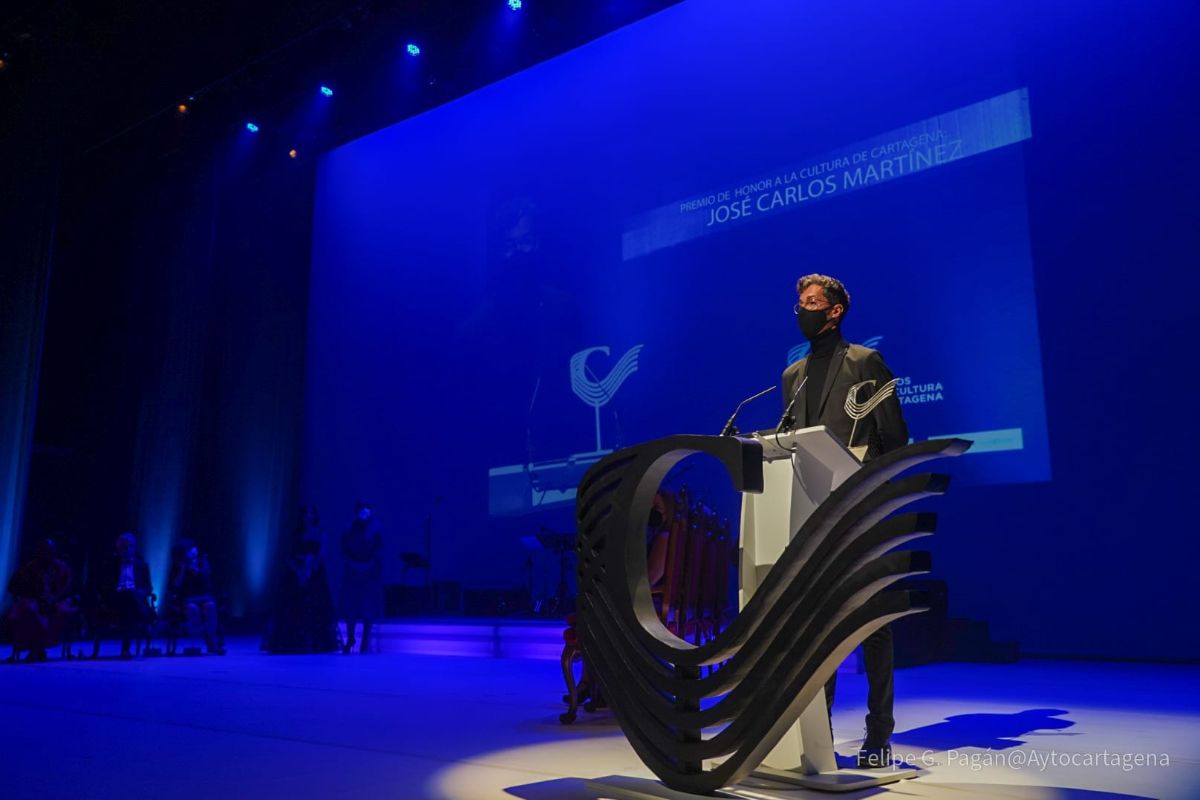 Imagen de archivo de José Carlos Martínez en los I Premios de la Cultura de Cartagena 