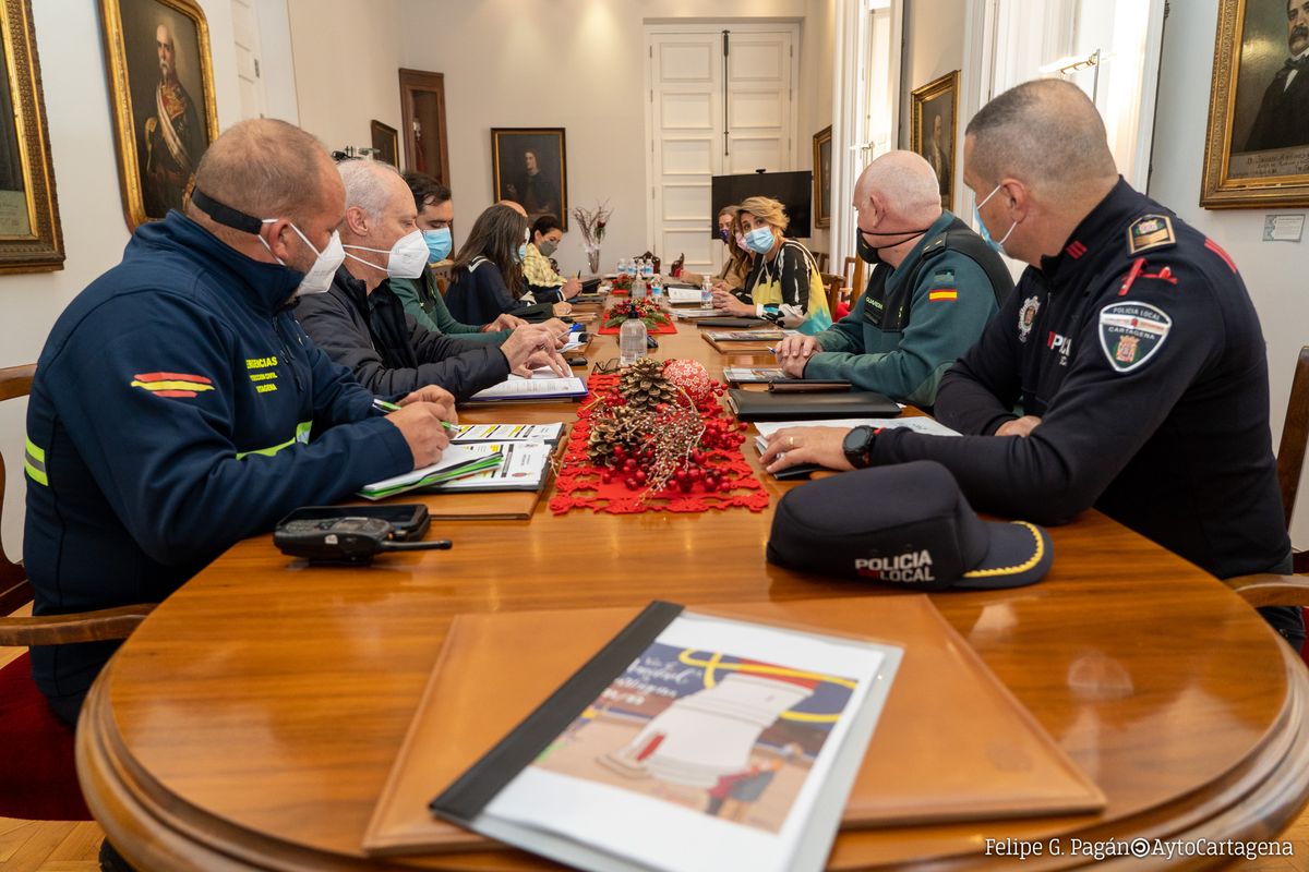 Reunin de la junta local de Seguridad para coordinar el dispositivo de Navidad