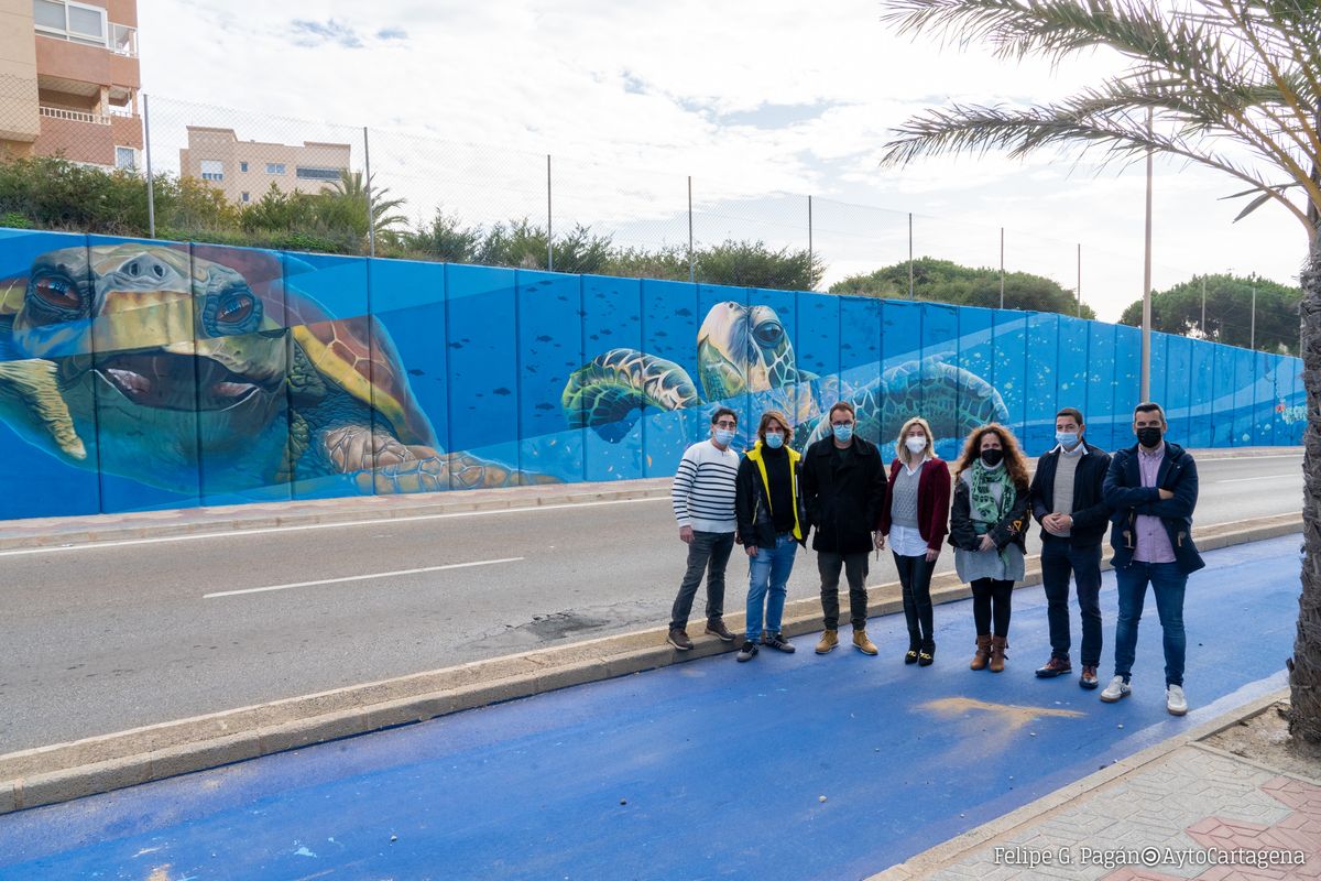 Mural en Monteblanco realizado por Goyo 203 y Jos Mara Vidal