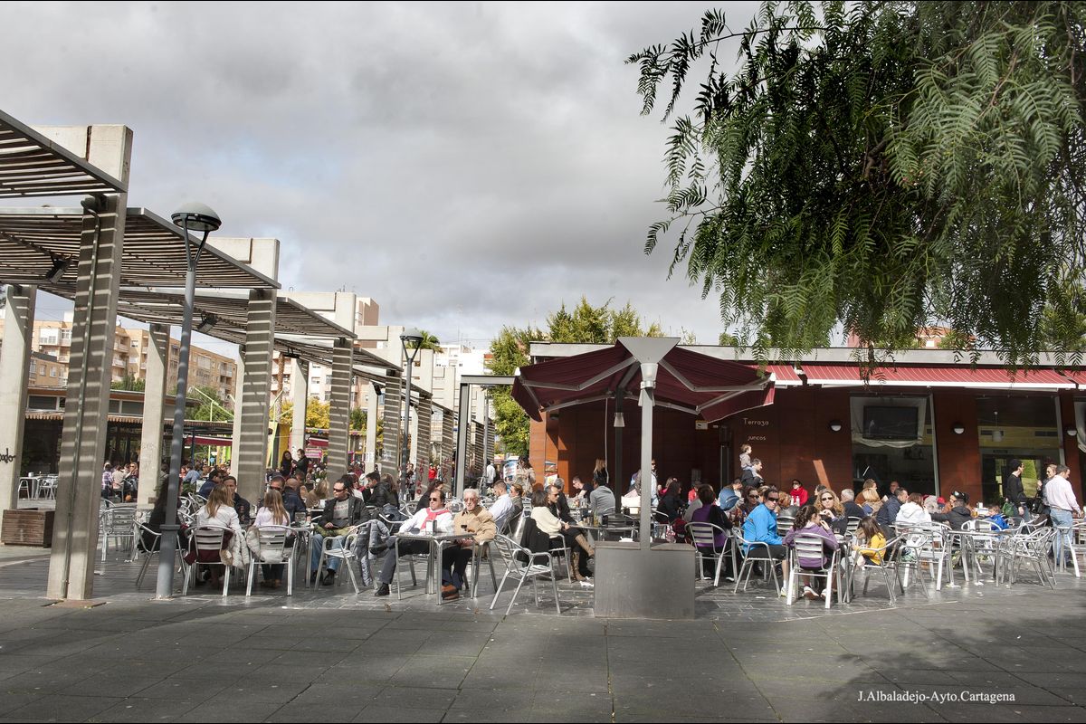 Imagen de archivo de uno de los quioscos del parque de los Juncos.