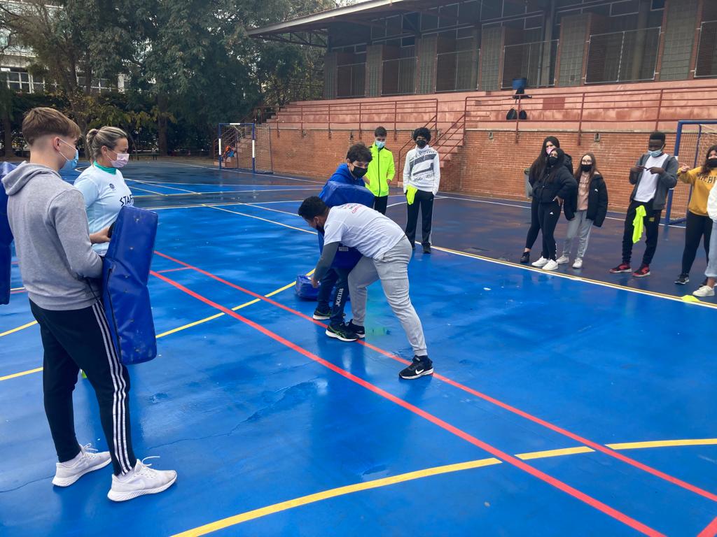 Masterclass de rugby del IES Ben Arabi
