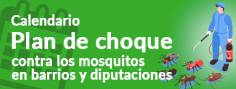 Plan de choque contra los mosquitos en barrios y diputaciones