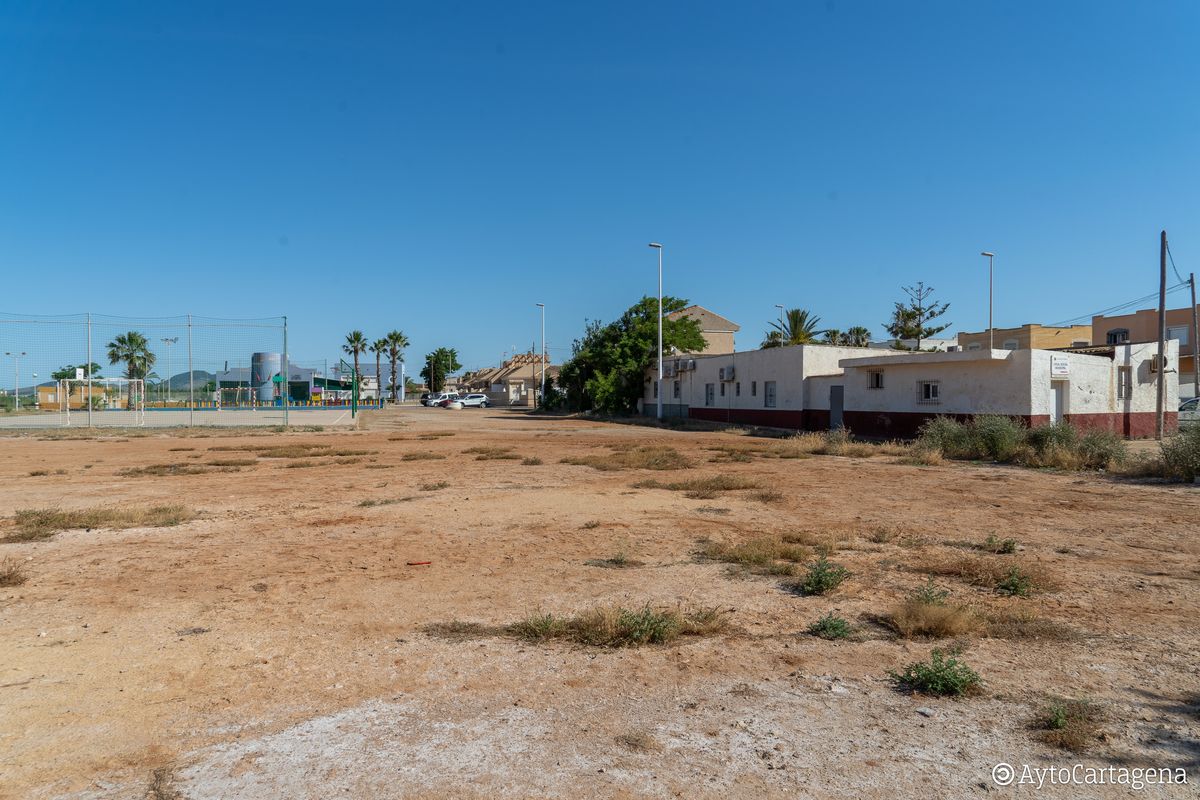 Terrenos de la futura pista polideportiva que llevar el nombre de Carlos Alcaraz