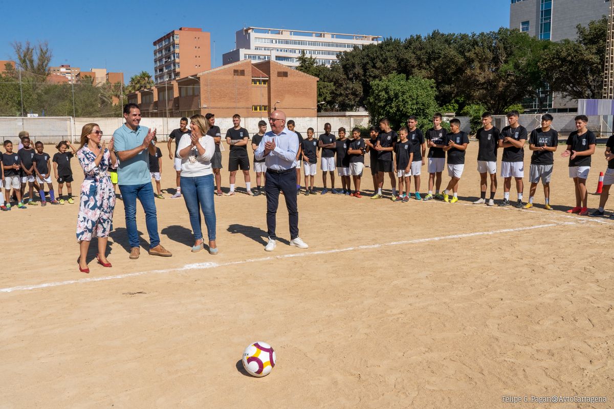 Comienzo de las obras del Plan Csped en Cartagena 