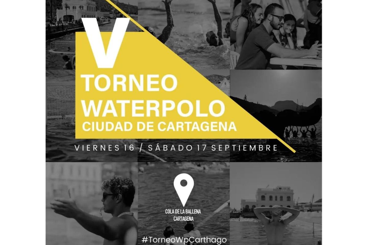 Cartel del Torneo de Waterpolo Ciudad de Cartagena