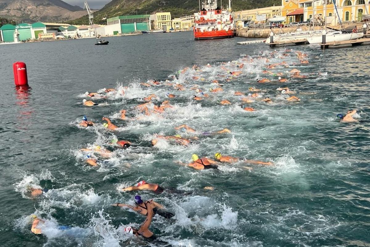 Campeonato de aguas abiertas en los Juegos del Agua 