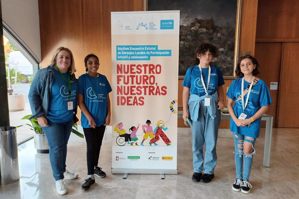 Representantes del Consejo Municipal de Infancia y Adolescencia de Cartagena participa en el VII Encuentro Estatal de Consejos Locales de Participacin Infantil y Adolescente