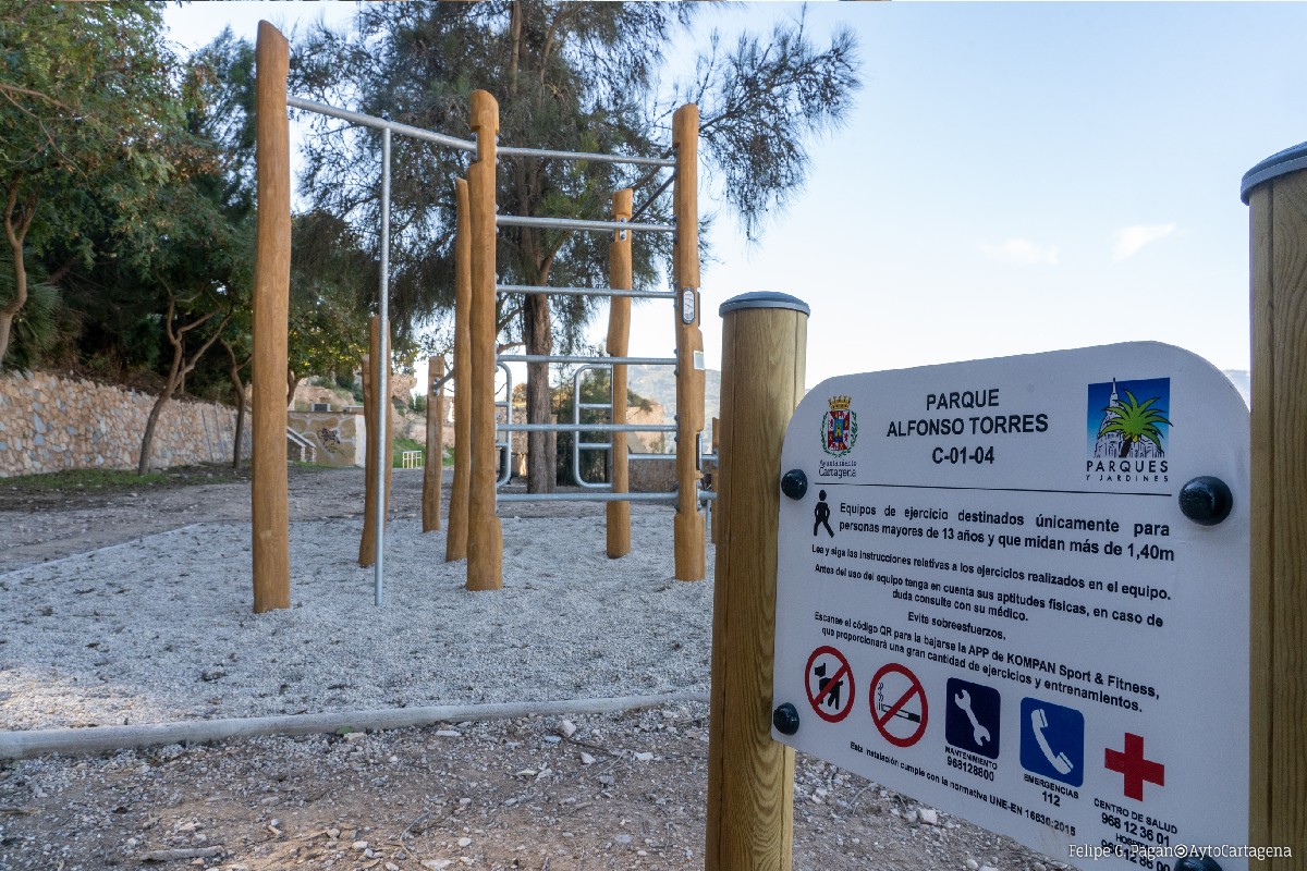 Calistenia en el Parque Torres