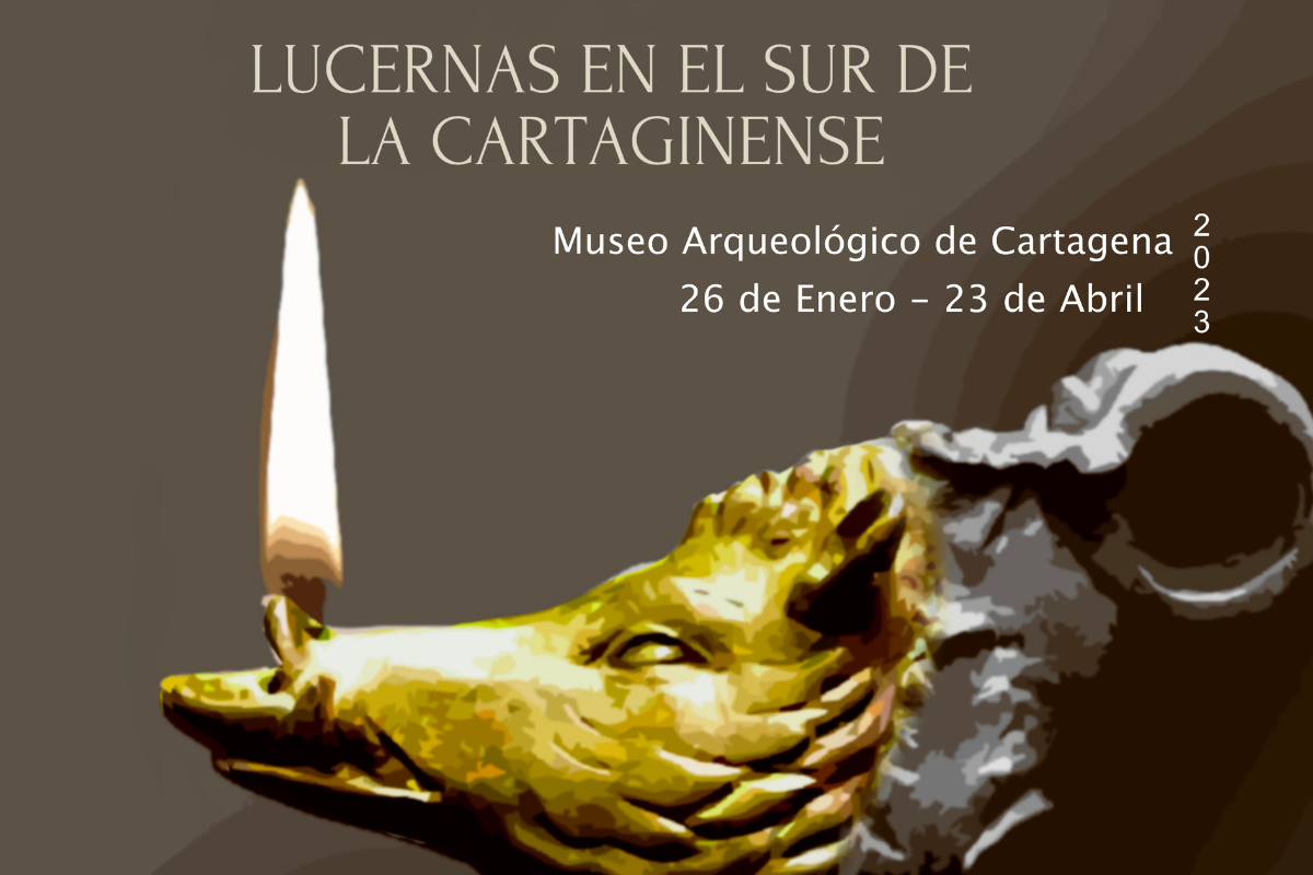 Cartel de El resplandor de Roma: Lucernas romanas en el sur de la Cartaginense