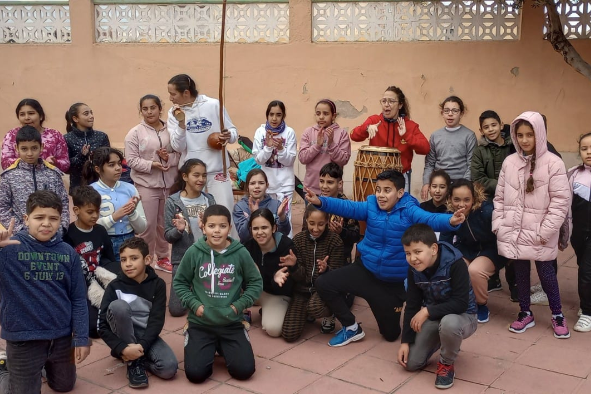 Alumnos del CEIP Anibal durante la jornada