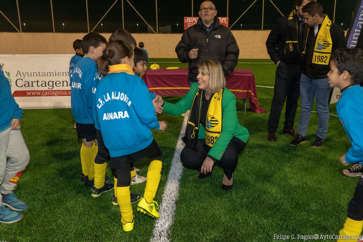 Visita al campo de ftbol de La Aljorra