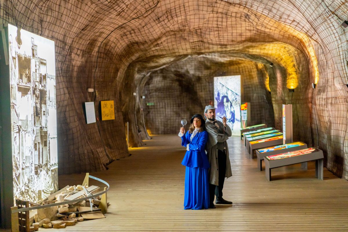 Fotografa de la visita teatralizada Los Hermanos Holmes