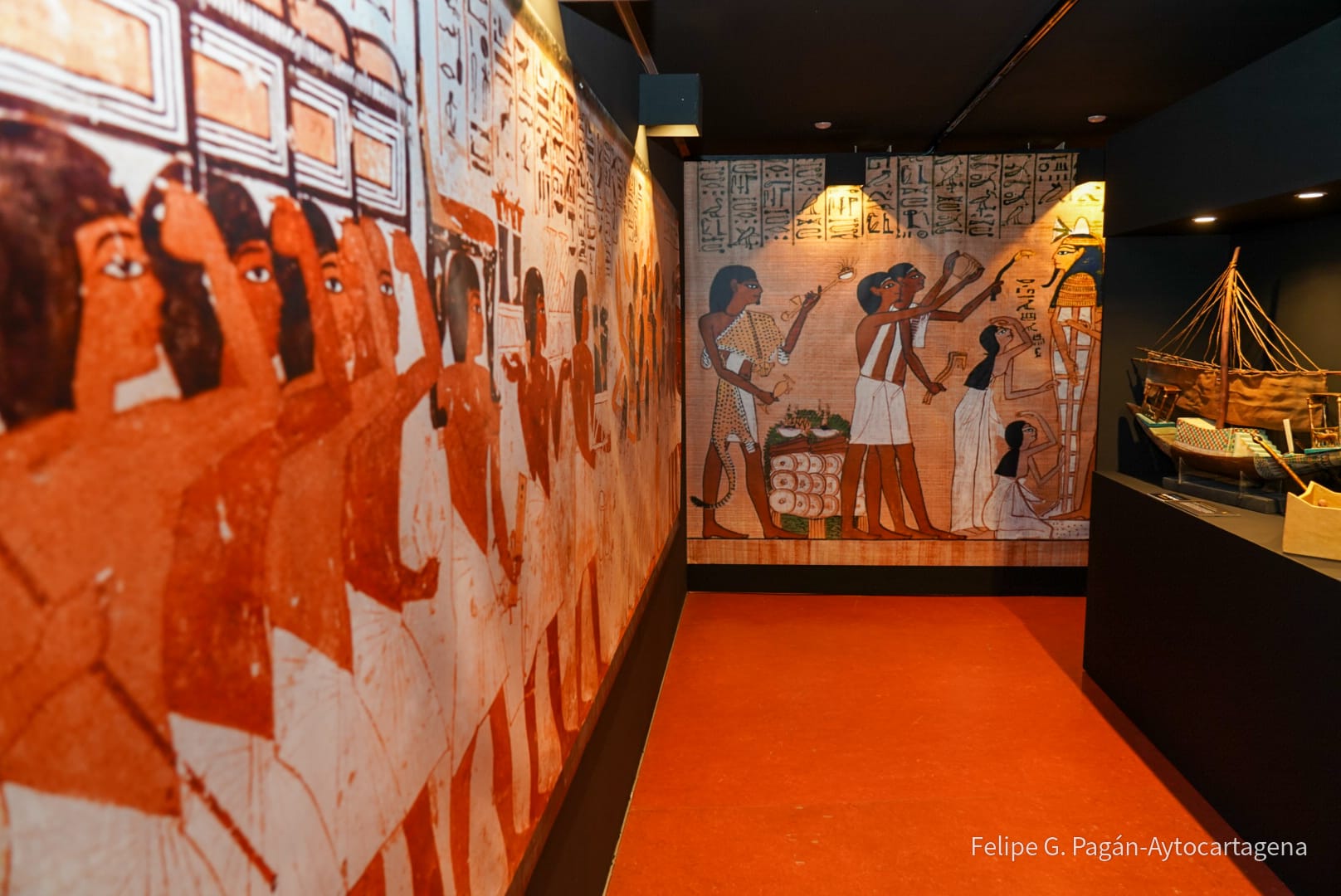 La exposición 'Tesoros de Egipto' se puede visitar en el Augusteum de Cartagena hasta el 30 de septiembre
