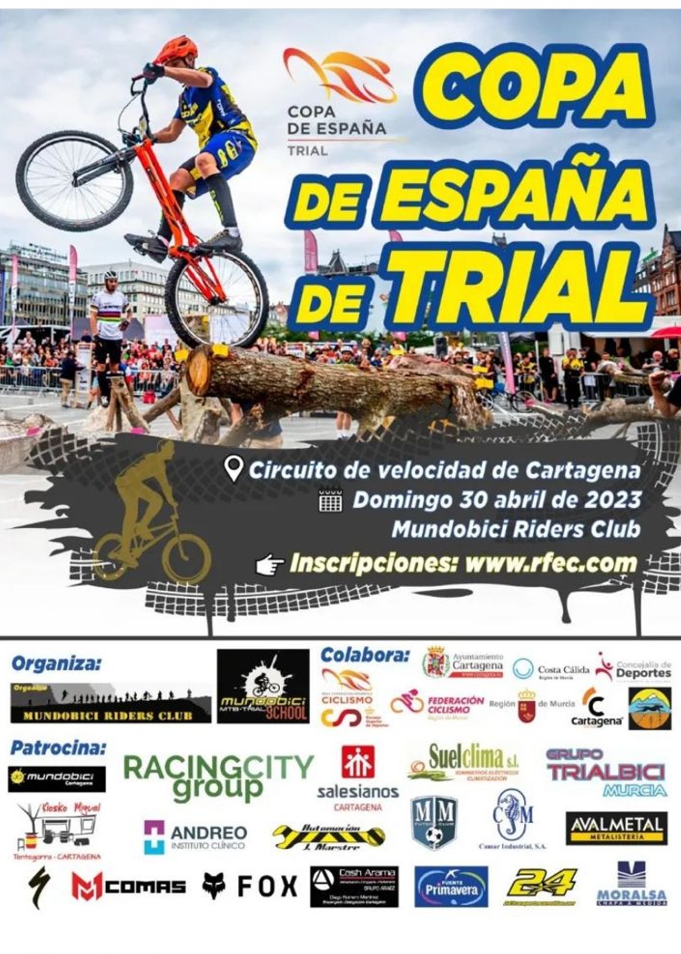 Cartel de la Copa de Espa�a de Trial Bici
