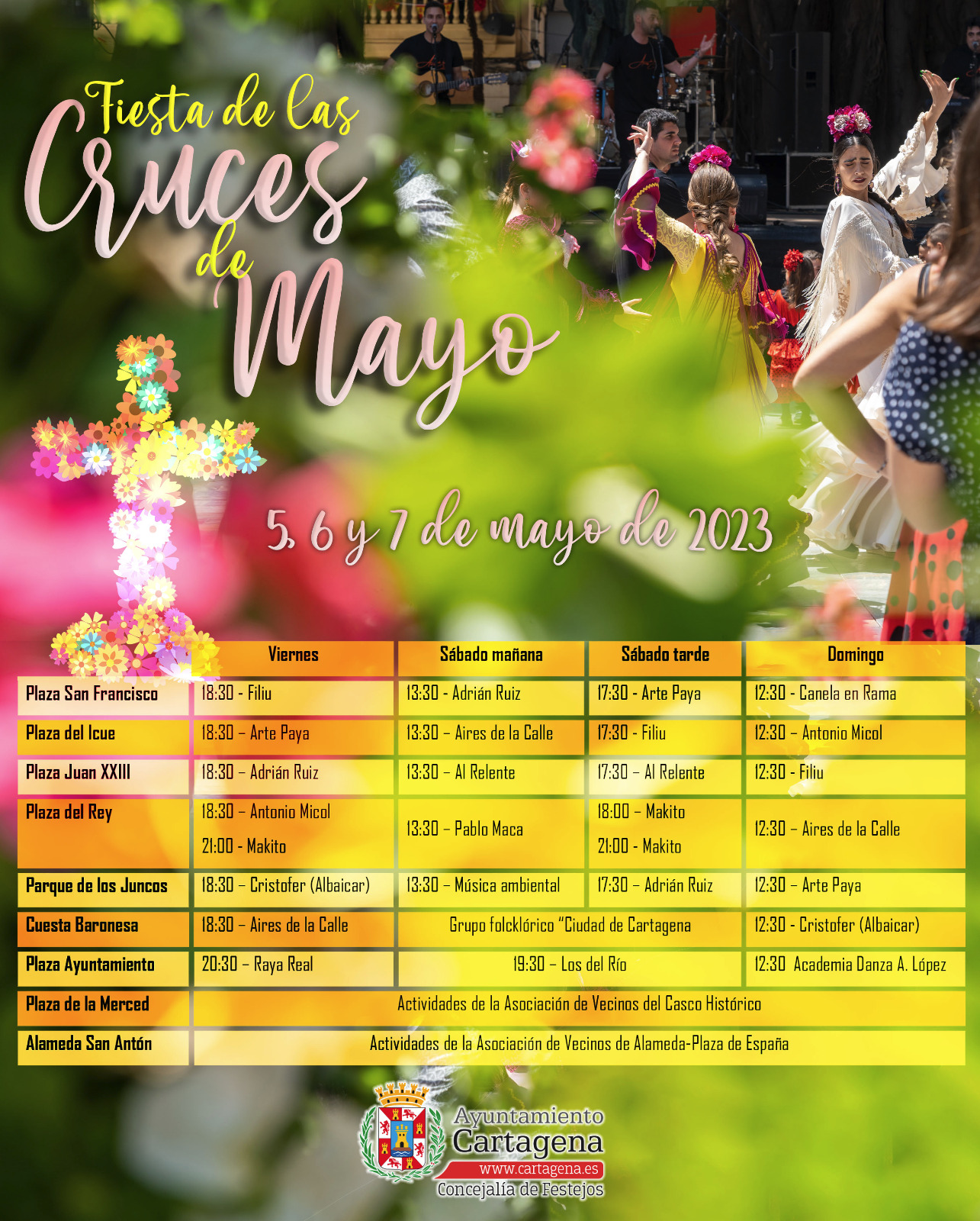 Programaci�n de las Cruces de Mayo 2023