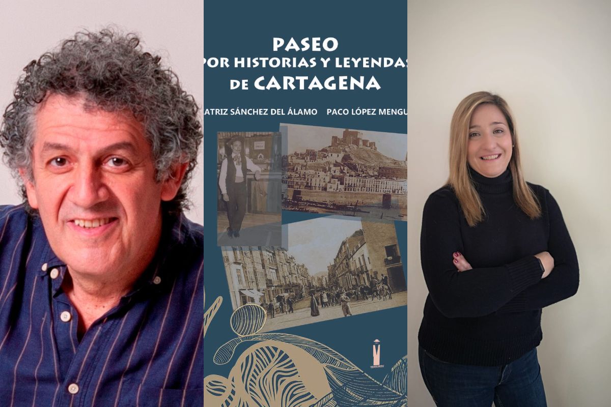 Beatriz Sánchez del Álamo y Paco López Mengual presentan su libro 'Paseo por historias y leyendas de Cartagena' el lunes 29 de mayo en la biblioteca Josefina Soria