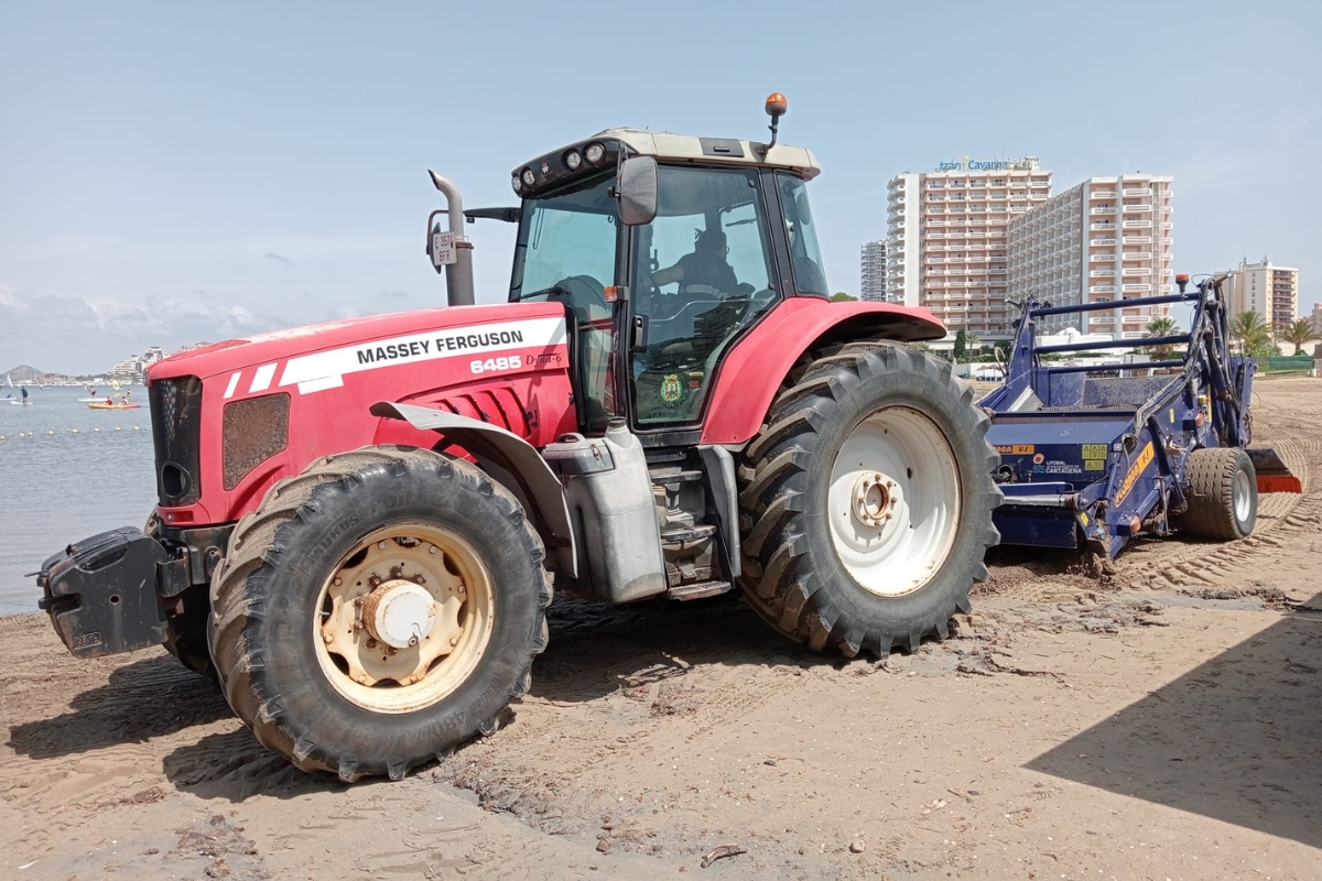 Trabajos en La Manga.