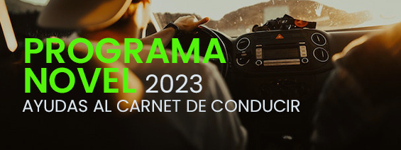AYUDAS AL CARNET DE CONDUCIR PARA JVENES  PROGRAMA NOVEL 2023